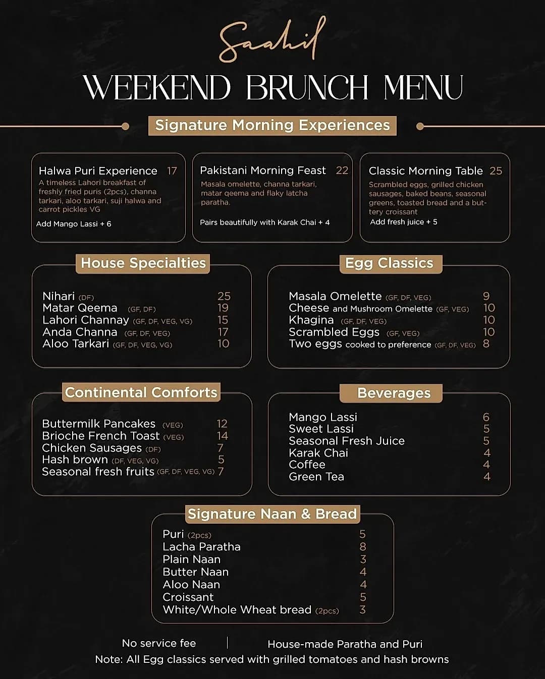 Weekend brunch at Saahil Restaurant